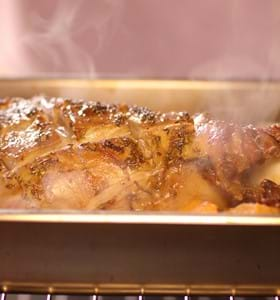 Garlic and Herb Roast Shoulder of Lamb