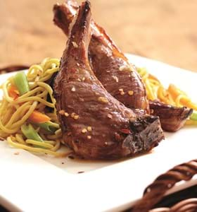 Spiced Honey Lamb Chops